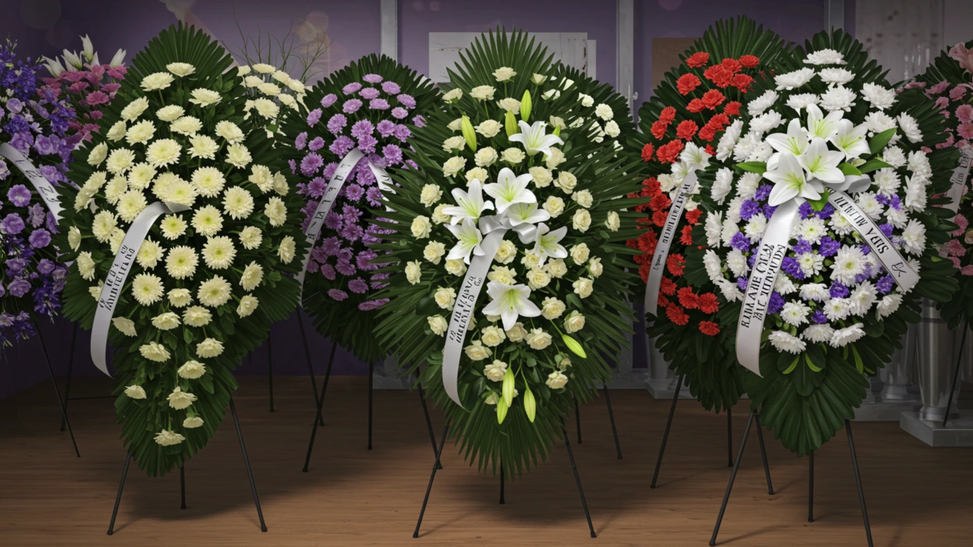 Coroa de flores para velório em Maceió