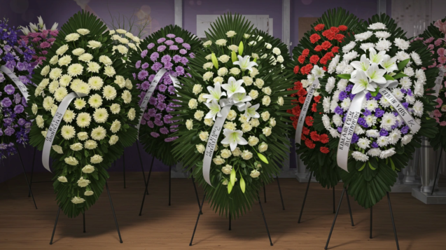 Coroa de flores para velório em Maceió